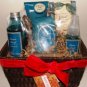 BODY NATURE LEMON BASIL 5 PC BATH SET IN WOVEN BASKET