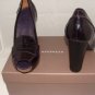 APEPAZZA WOMEN'S PEEP TOE PLUM PATENT LEATHER DRESS SHOE, SIZES 7,9,10