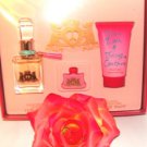 JUICY COUTURE PEACE, LOVE, & JUICY COUTURE 3 PC WOMEN'S PERFUME & BODY GIFT SET