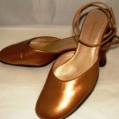 ENZO ANGIOLINI WOMEN'S ANKLE STRAP GOLD SHOES SIZE 7m