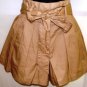 BEULAH WOMEN'S BEIGE BOW-TIE SHORTS SIZES SM, MED