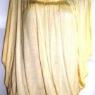 DOUBLE ZERO WOMEN'S BEIGE COWL NECK BAT WING SLEEVE TOP, SIZE MED 10-12 DOUBLE ZERO WOMEN'S BEIGE COWL NECK BAT WING SLEEVE TOP, SIZE MED 10-12