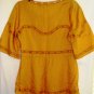 ARK & CO WOMEN'S GOLD METRIC BLOUSE, SIZES SM