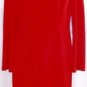 ELLEN TRACY WOMEN'S LONG SLEEVE RED DRESS W/ SHAWL COLLAR SIZE 6, 12