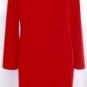 ELLEN TRACY WOMEN'S LONG SLEEVE RED DRESS W/ SHAWL COLLAR SIZE 6, 12