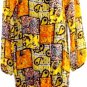 WISH SHEER WOMEN'S LONG SLEEVE MULTI-COLOR TOP SIZE MED