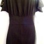 VFISH WOMEN'S BLACK STUDDED TUNIC TOP SIZE SM 4-6