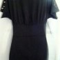 VFISH WOMEN'S BLACK STUDDED TUNIC TOP SIZE SM 4-6