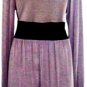 VFISH WOMEN'S GREY/BLACK V-NECK LONG SLEEVE DRESS SIZE SM, MED