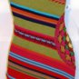 DOUBLE ZERO MULTI COLOR SLEEVELESS STRIPE TUNIC SWEATER, SIZE MED 8-10