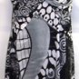 BALI WOMEN'S SLEEVELESS BLACK/WHITE A-LINE PRINT DRESS SIZE SM 4, L 14, XXL 18