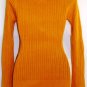 WOW COUTURE MUSTARD CABLE KNIT W/ WAFFLE KNIT DESIGN SWEATER, SIZE, MED, L