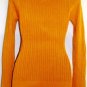 WOW COUTURE MUSTARD CABLE KNIT W/ WAFFLE KNIT DESIGN SWEATER, SIZE, MED, L