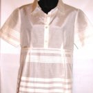 DEMOISELLE WHITE SHORT SLEEVE SHIRT SIZES, MED-10, L-14 DEMOISELLE WHITE SHORT SLEEVE SHIRT SIZES, MED-10, L-14