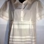 DEMOISELLE WHITE SHORT SLEEVE SHIRT SIZES, MED-10, L-14