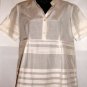 DEMOISELLE WHITE SHORT SLEEVE SHIRT SIZES, MED-10, L-14