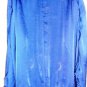 BLACK BEADED BAT WING SLEEVE ROYAL BLUE TOP, SIZE LG (14)