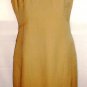 ELLEN TRACY WOMEN'S CAP SLEEVE TAN A-LINE DRESS SIZE, 6, 16
