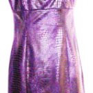 MUSE SLEEVELESS DEEP PURPLE SNAKESKIN EMPIRE BODICE DRESS SIZE, 4, 8,14 MUSE SLEEVELESS DEEP PURPLE SNAKESKIN EMPIRE BODICE DRESS SIZE, 4, 8,14