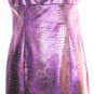 MUSE SLEEVELESS DEEP PURPLE SNAKESKIN EMPIRE BODICE DRESS SIZE, 4, 8,14