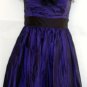 MAGGY LONDON BLACK/PURPLE STRAPLESS COCKTAIL DRESS SIZE, 10