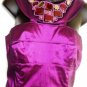ADRIANNA PAPELL WOMEN'S MAROON SLEEVELESS BEADED NECK DRESS SIZE,10