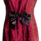 TAYLOR WOMEN'S SLEEVELESS MAROON/BLACK A-LINE DRESS SIZE, 6 TAYLOR WOMEN'S SLEEVELESS MAROON/BLACK A-LINE DRESS SIZE, 6