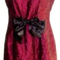 TAYLOR WOMEN'S SLEEVELESS MAROON/BLACK A-LINE DRESS SIZE, 6
