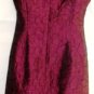 TAYLOR WOMEN'S SLEEVELESS MAROON/BLACK A-LINE DRESS SIZE, 6