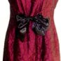 TAYLOR WOMEN'S SLEEVELESS MAROON/BLACK A-LINE DRESS SIZE, 6