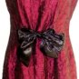 TAYLOR WOMEN'S SLEEVELESS MAROON/BLACK A-LINE DRESS SIZE, 6