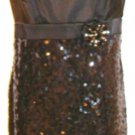 CHETTA B SLEEVELESS BLACK SEQUIN EMPIRE WAIST DRESS SIZE, 14 CHETTA B SLEEVELESS BLACK SEQUIN EMPIRE WAIST DRESS SIZE, 14