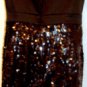 CHETTA B SLEEVELESS BLACK SEQUIN EMPIRE WAIST DRESS SIZE, 14