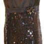 CHETTA B SLEEVELESS BLACK SEQUIN EMPIRE WAIST DRESS SIZE, 14