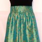 SANGRIA WOMEN'S TEAL GREEN /GOLD/BLACK SLEEVELESS COCKTAIL DRESS SIZE, 4, 8