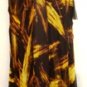 NINA AUSTIN WOMEN'S STRAPLESS MULTI COFFEE COLOR GOWN SIZE, MED