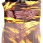 NINA AUSTIN WOMEN'S STRAPLESS MULTI COFFEE COLOR GOWN SIZE, MED