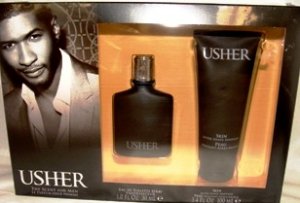 USHER 2 PC MEN 1 OZ COLOGNE & AFTERSHAVE GIFT SET
