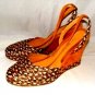 VIA SPIGA ESPADRILLES WEAVE TOP WEDGE HEEL, SIZE 7M