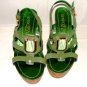 APEPAZZA WOMENS GREEN STRAPPY WEDGE SANDAL SIZE 7M