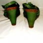 APEPAZZA WOMENS GREEN STRAPPY WEDGE SANDAL SIZE 7M