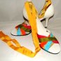 ENZO ANGIOLINI WOMEN'S & MULTI-COLOR HEELS W/ ANKLE WRAP SIZE 7M