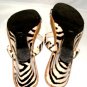MADELINE WOMEN'S ZEBRA ANIMAL PRINT WEDGE SANDAL SIZE 6.5M