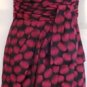 JESSICA SIMPSON STRAPLESS PINK/BLACK TUBE DRESS SIZE, 4, 12