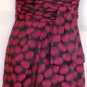 JESSICA SIMPSON STRAPLESS PINK/BLACK TUBE DRESS SIZE, 4, 12