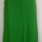 NINA AUSTIN GREEN V-NECKLINE T-STRAP GOWN SIZE, MED