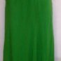 NINA AUSTIN GREEN V-NECKLINE T-STRAP GOWN SIZE, MED