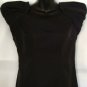 ESLEY BLACK PUFF CAP SLEEVE A-LINE DRESS SIZE, 4