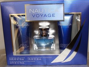 NAUTICA VOYAGE 3 PC MEN 1 OZ COLOGNE BATH & BODY GIFT SET