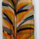 NINA AUSTIN MULTI-ORANGE/YELLOW V-NECKLINE GOWN SIZE, X-SM